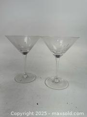 MaxSold Auction: Pair of vintage MCM atomic style martini glasses - Concord (California, USA) SELLER MANAGED Estate Sale Online Auction - Landana Drive
