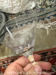 MaxSold Auction: Pair of vintage MCM atomic style martini glasses - Concord (California, USA) SELLER MANAGED Estate Sale Online Auction - Landana Drive