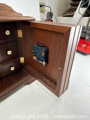 MaxSold Auction: Vintage Dunhaven wooden clock and jewelry box combination - Concord (California, USA) SELLER MANAGED Estate Sale Online Auction - Landana Drive