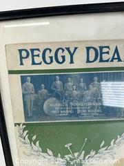 MaxSold Auction: Vintage Peggy Dear framed advertisement pamphlet - Concord (California, USA) SELLER MANAGED Estate Sale Online Auction - Landana Drive