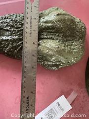 MaxSold Auction: Cement 3pc Crocodile  lawn/rock feature green heavy figures - Saanich (British Columbia, Canada) SELLER MANAGED Downsizing Online Auction - Prospect Lake Road