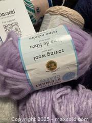 MaxSold Auction: Lot of yarn Mohair, cotton and wool  - Saanich (British Columbia, Canada) SELLER MANAGED Downsizing Online Auction - Prospect Lake Road