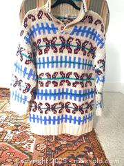 MaxSold Auction: Caravan Chunky Wool Fair Isle Pullover Sweater, M - Kingston (Ontario, Canada) SELLER MANAGED Downsizing Online Auction - College Street