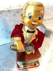 MaxSold Auction: Vintage Tin Battery-Operated Smoking Bartender Toy - Kingston (Ontario, Canada) SELLER MANAGED Downsizing Online Auction - College Street