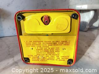 MaxSold Auction: Vintage Tin Battery-Operated Smoking Bartender Toy - Kingston (Ontario, Canada) SELLER MANAGED Downsizing Online Auction - College Street