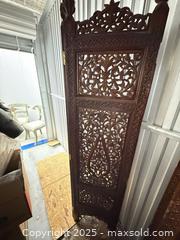 MaxSold Auction: Carved Solid Hardwood Decorative Room Panel, Hand?Carved Floral - Toronto (Ontario, Canada) SELLER MANAGED Estate Sale Online Auction - Esander Drive (STORAGE)