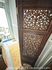 MaxSold Auction: Carved Solid Hardwood Decorative Room Panel, Hand?Carved Floral - Toronto (Ontario, Canada) SELLER MANAGED Estate Sale Online Auction - Esander Drive (STORAGE)