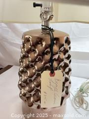 MaxSold Auction: Ceramic Table Lamp with Bronze/Copper Metallic Glaze - Toronto (Ontario, Canada) SELLER MANAGED Estate Sale Online Auction - Esander Drive (STORAGE)