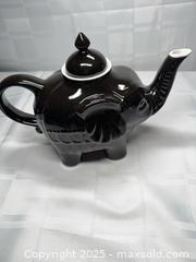 MaxSold Auction: Elephant-Shaped Ceramic Teapot, Black Glossy, Unbranded, 16–32 oz - Toronto (Ontario, Canada) SELLER MANAGED Estate Sale Online Auction - Esander Drive (STORAGE)
