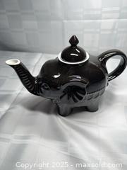 MaxSold Auction: Elephant-Shaped Ceramic Teapot, Black Glossy, Unbranded, 16–32 oz - Toronto (Ontario, Canada) SELLER MANAGED Estate Sale Online Auction - Esander Drive (STORAGE)