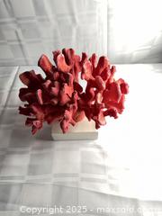 MaxSold Auction: Pinkish-Red Decorative Coral Sculpture, 8–10 in - Toronto (Ontario, Canada) SELLER MANAGED Estate Sale Online Auction - Esander Drive (STORAGE)