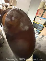MaxSold Auction: Round Hardwood Tabletop with Rope-Carved Edge, 40–48 in - Toronto (Ontario, Canada) SELLER MANAGED Estate Sale Online Auction - Esander Drive (STORAGE)