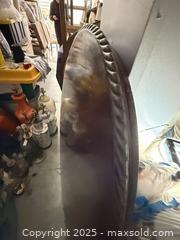 MaxSold Auction: Round Hardwood Tabletop with Rope-Carved Edge, 40–48 in - Toronto (Ontario, Canada) SELLER MANAGED Estate Sale Online Auction - Esander Drive (STORAGE)