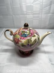 MaxSold Auction: Royal Elfeda Floral Chintz Teapot with Lid, Gold Accents - Toronto (Ontario, Canada) SELLER MANAGED Estate Sale Online Auction - Esander Drive (STORAGE)