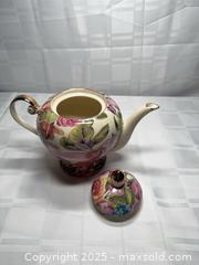 MaxSold Auction: Royal Elfeda Floral Chintz Teapot with Lid, Gold Accents - Toronto (Ontario, Canada) SELLER MANAGED Estate Sale Online Auction - Esander Drive (STORAGE)