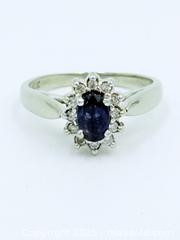 MaxSold Auction: 10K Gold Sapphire Diamond Ring Size 5 - Esquimalt (British Columbia, Canada) SELLER MANAGED Estate Sale Online Auction -  Lampson Street