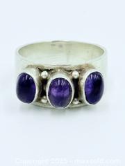 MaxSold Auction: Amethyst 925 Sterling Silver Ring Size 8 - Esquimalt (British Columbia, Canada) SELLER MANAGED Estate Sale Online Auction -  Lampson Street