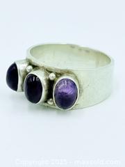 MaxSold Auction: Amethyst 925 Sterling Silver Ring Size 8 - Esquimalt (British Columbia, Canada) SELLER MANAGED Estate Sale Online Auction -  Lampson Street