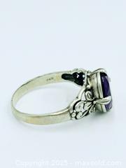 MaxSold Auction: Amethyst 925 Sterling Silver Ring Size 9.5 - Esquimalt (British Columbia, Canada) SELLER MANAGED Estate Sale Online Auction -  Lampson Street