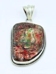 MaxSold Auction: Ammolite 925 Sterling Silver Pendant  - Esquimalt (British Columbia, Canada) SELLER MANAGED Estate Sale Online Auction -  Lampson Street