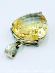 MaxSold Auction: Citrine Silver Pendant  - Esquimalt (British Columbia, Canada) SELLER MANAGED Estate Sale Online Auction -  Lampson Street
