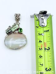 MaxSold Auction: Mother of Pearl Peridot 925 Sterling Silver Pendant  - Esquimalt (British Columbia, Canada) SELLER MANAGED Estate Sale Online Auction -  Lampson Street