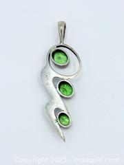 MaxSold Auction: Sterling Silver Peridot Pendant  - Esquimalt (British Columbia, Canada) SELLER MANAGED Estate Sale Online Auction -  Lampson Street