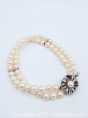 MaxSold Auction: Two Strand Japanese Pearl Bracelet  - Esquimalt (British Columbia, Canada) SELLER MANAGED Estate Sale Online Auction -  Lampson Street