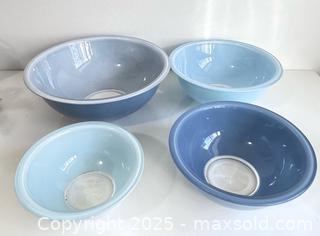 MaxSold Auction: Vintage Pyrex 'Moody Blues' Nesting Bowl Set - Scarborough (Ontario, Canada) SELLER MANAGED Downsizing Online Auction - Kingston Road (STORAGE)