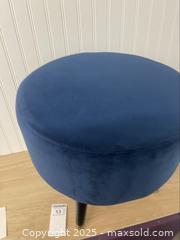 MaxSold Auction: Vintage Style Poof  Velvet Stool - Scarborough (Ontario, Canada) SELLER MANAGED Downsizing Online Auction - Kingston Road (STORAGE)