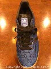 MaxSold Auction: Gucci x Adidas Gazelle "Blue GG Monogram" Men's Sneakers - Mississauga (Ontario, Canada) SELLER MANAGED Estate Sale Online Auction - Greenbower Court