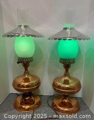 MaxSold Auction: (2) Vintage Copper Table Lamps in Working Condition - Richmond Hill (Ontario, Canada) SELLER MANAGED Reseller Online Auction - Highway 7 East (Shoppes Of The Parkway)
