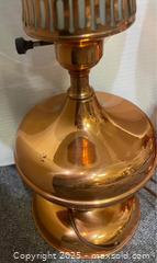 MaxSold Auction: (2) Vintage Copper Table Lamps in Working Condition - Richmond Hill (Ontario, Canada) SELLER MANAGED Reseller Online Auction - Highway 7 East (Shoppes Of The Parkway)