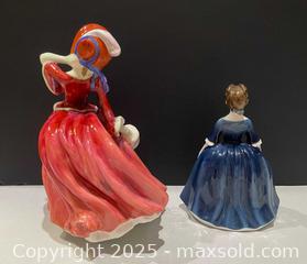 MaxSold Auction: (2) Vintage Royal Doulton Figurines ("Autumn Breezes" HN 1934 & "Debbie" HN 2385) - Richmond Hill (Ontario, Canada) SELLER MANAGED Reseller Online Auction - Highway 7 East (Shoppes Of The Parkway)