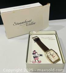MaxSold Auction: Collectible 2004 Disney Mickey Mouse Steamboat Willie Watch in Original Packaging  - Richmond Hill (Ontario, Canada) SELLER MANAGED Reseller Online Auction - Highway 7 E (shoppes Of The Parkway)