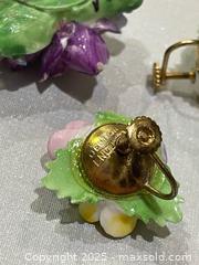 MaxSold Auction: Vintage English Bone China Brooch & Denton Earrings  - Richmond Hill (Ontario, Canada) SELLER MANAGED Reseller Online Auction - Highway 7 East (Shoppes Of The Parkway)