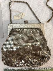 MaxSold Auction: Whiting & Davis 1920s Beaded Evening Bag with Fringe, Antique Gold - Renton (Washington, USA) PARTNER MANAGED Downsizing Online Auction - South East 182nd Street