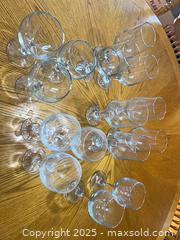 MaxSold Auction: 15 Clear Glass Short-Stem Wine/Water Goblets, Unbranded - Trent Hills (Ontario, Canada)  PARTNER MANAGED Estate Sale Online Auction -  Trent River Road