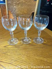 MaxSold Auction: 15 Clear Glass Short-Stem Wine/Water Goblets, Unbranded - Trent Hills (Ontario, Canada)  PARTNER MANAGED Estate Sale Online Auction -  Trent River Road