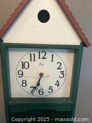 MaxSold Auction: 2 clocks - green with shelves and wood with cabinet - Trent Hills (Ontario, Canada)  PARTNER MANAGED Estate Sale Online Auction -  Trent River Road