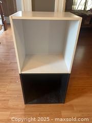 MaxSold Auction: Black and white storage cube tower  - Trent Hills (Ontario, Canada)  PARTNER MANAGED Estate Sale Online Auction -  Trent River Road