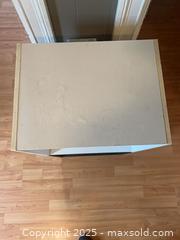 MaxSold Auction: Black and white storage cube tower  - Trent Hills (Ontario, Canada)  PARTNER MANAGED Estate Sale Online Auction -  Trent River Road