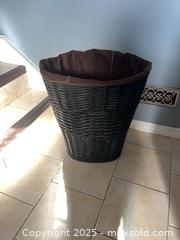 MaxSold Auction: Round Wicker Laundry Hamper with Removable Fabric Liner, 23” - Trent Hills (Ontario, Canada)  PARTNER MANAGED Estate Sale Online Auction -  Trent River Road