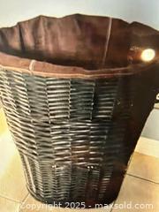 MaxSold Auction: Round Wicker Laundry Hamper with Removable Fabric Liner, 23” - Trent Hills (Ontario, Canada)  PARTNER MANAGED Estate Sale Online Auction -  Trent River Road