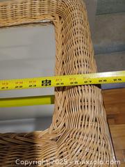 MaxSold Auction: Vintage Boho Wicker Mirror  28&#34; x 18&#34; - Saanich (British Columbia, Canada) SHORT NOTICE SELLER MANAGED Estate Sale Online Auction - Shelbourne Street