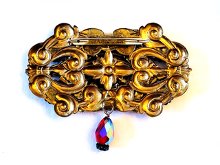 MaxSold Auction: Huge Vintage AUDREY FARBER Artisan Crystal Victorian Style Brooch - Ottawa (Ontario, Canada) SELLER MANAGED Downsizing Online Auction - Barrie Avenue