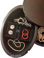 MaxSold Auction: Large Unique Oval Rotating Four-Level Jewelry Box with Vintage Jewelry - Ottawa (Ontario, Canada) SELLER MANAGED Downsizing Online Auction - Barrie Avenue