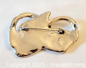 MaxSold Auction: Large Vintage Handmade Signed GW Sterling Silver Electroform Brooch &#38; Earrings Set  - Ottawa (Ontario, Canada) SELLER MANAGED Downsizing Online Auction - Barrie Avenue