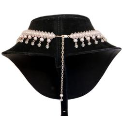 MaxSold Auction: Natural Blush Pearls, Crystals &#38; Sterling Silver Necklace - Ottawa (Ontario, Canada) SELLER MANAGED Downsizing Online Auction - Barrie Avenue