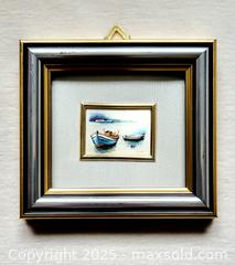 MaxSold Auction: Small Vintage Framed Italian Harbour Print on 999 Silver - Ottawa (Ontario, Canada) SELLER MANAGED Downsizing Online Auction - Barrie Avenue